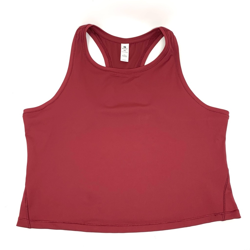 90 Degree By Reflex Burgundy Racerback Tank Top size XL